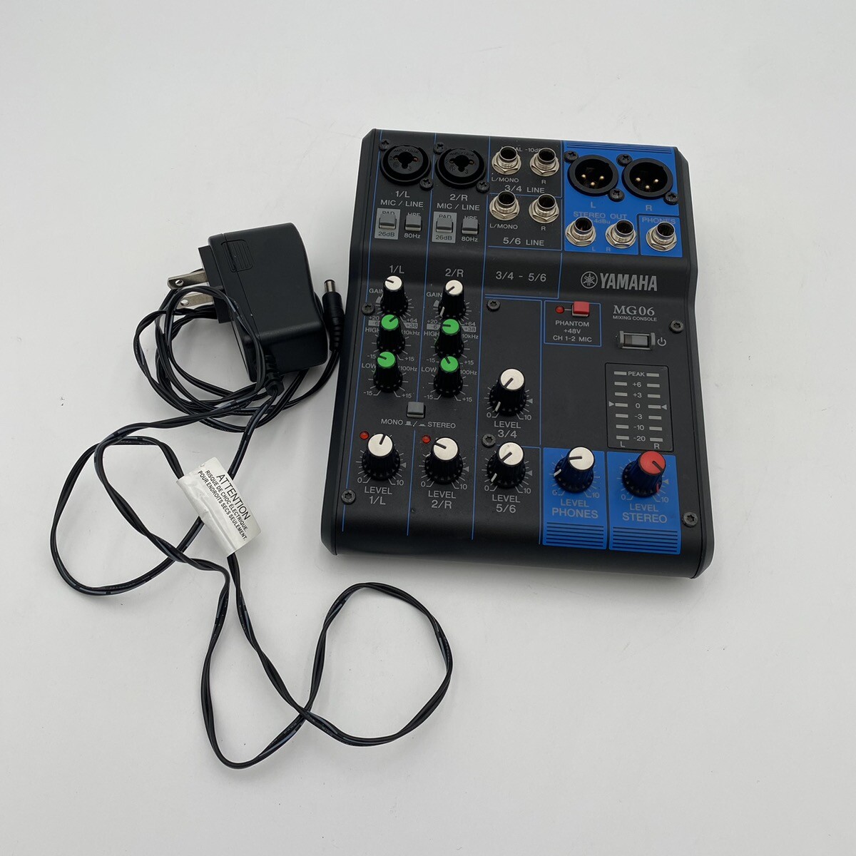 YAMAHA MIXING CONSOLE MODEL # MG06 (CC2000363)