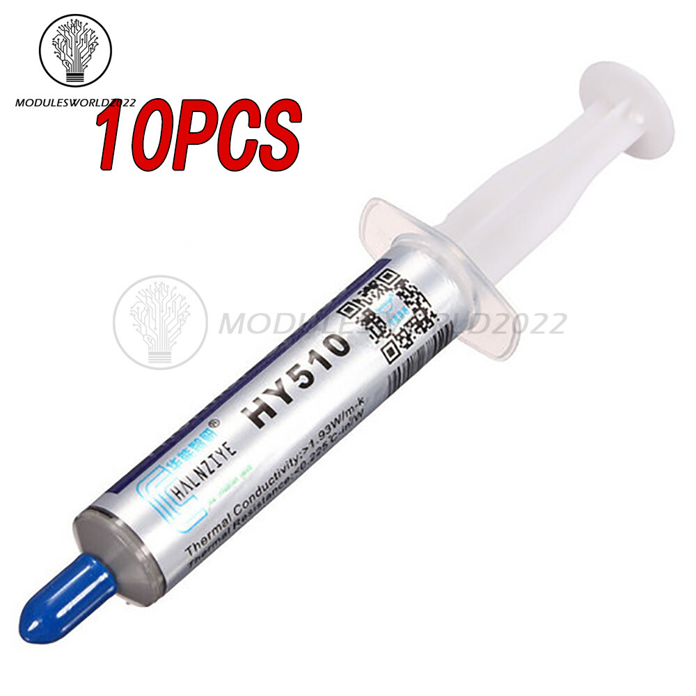 10PCS HY510 30g Grey Thermal Conductive Grease Paste For GPU CPU Chipset Cooling