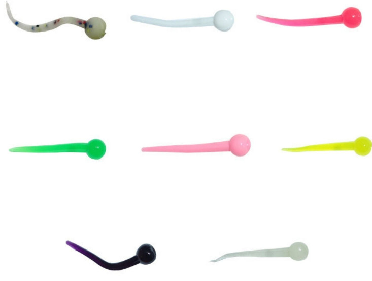 Little Atom Nuggie Soft Plastic Panfish Baits Micro Nuggies (6 Pieces per pack)