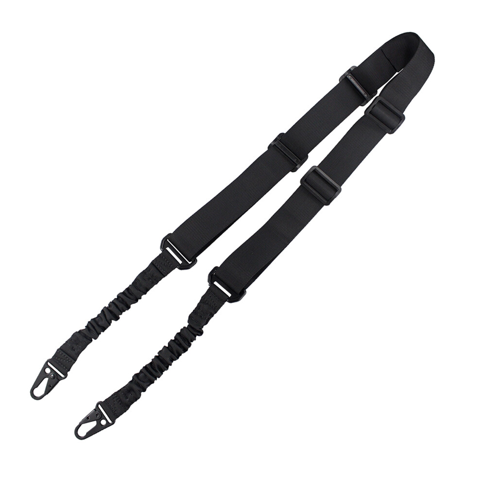 Tactical 2 Points Bungee Rifle Sling Length Adjustable with Shoulder Strap Pad