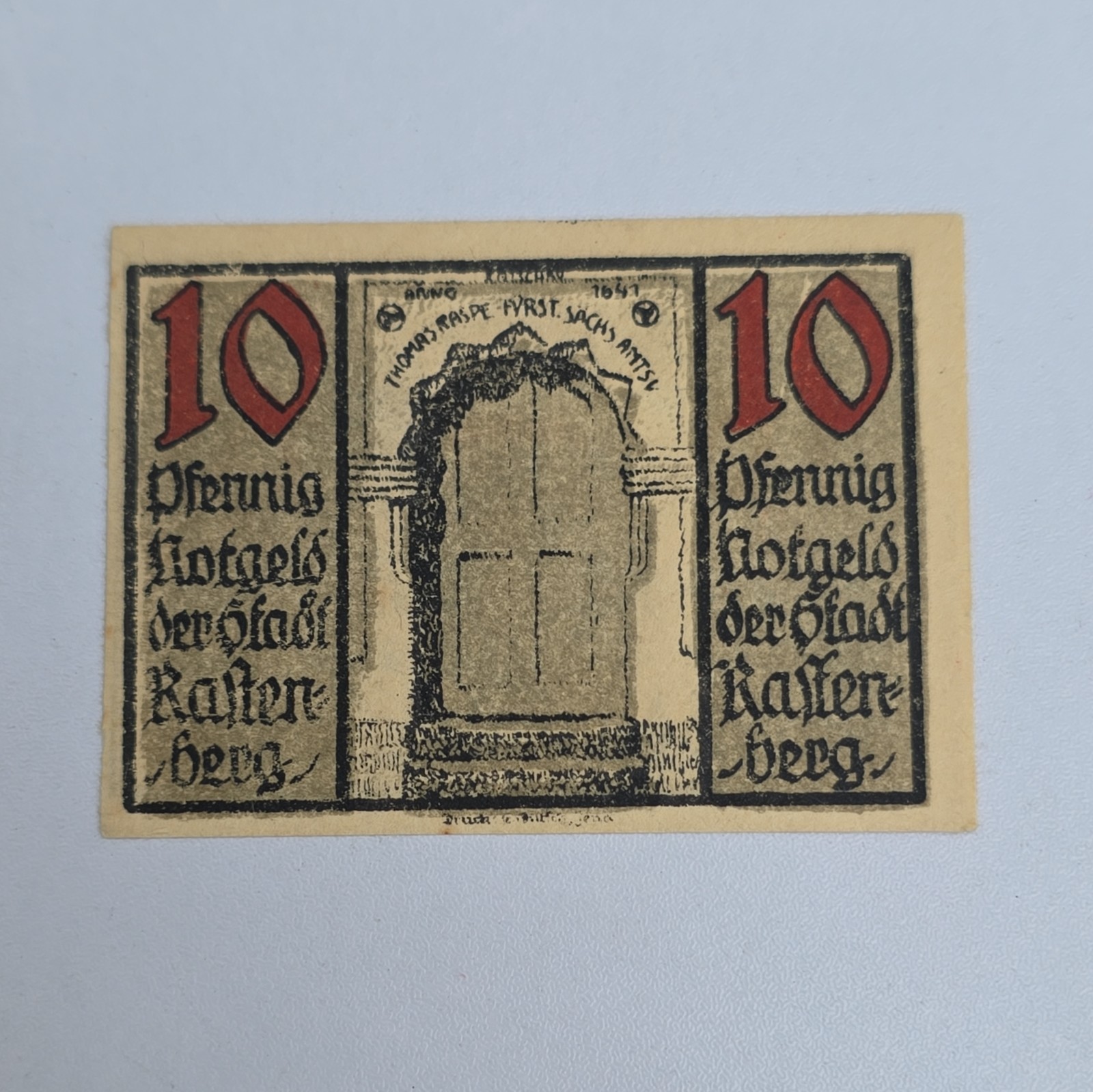 10 Pfennig 1921 Excellent Condition Old BANKNOTE Germany