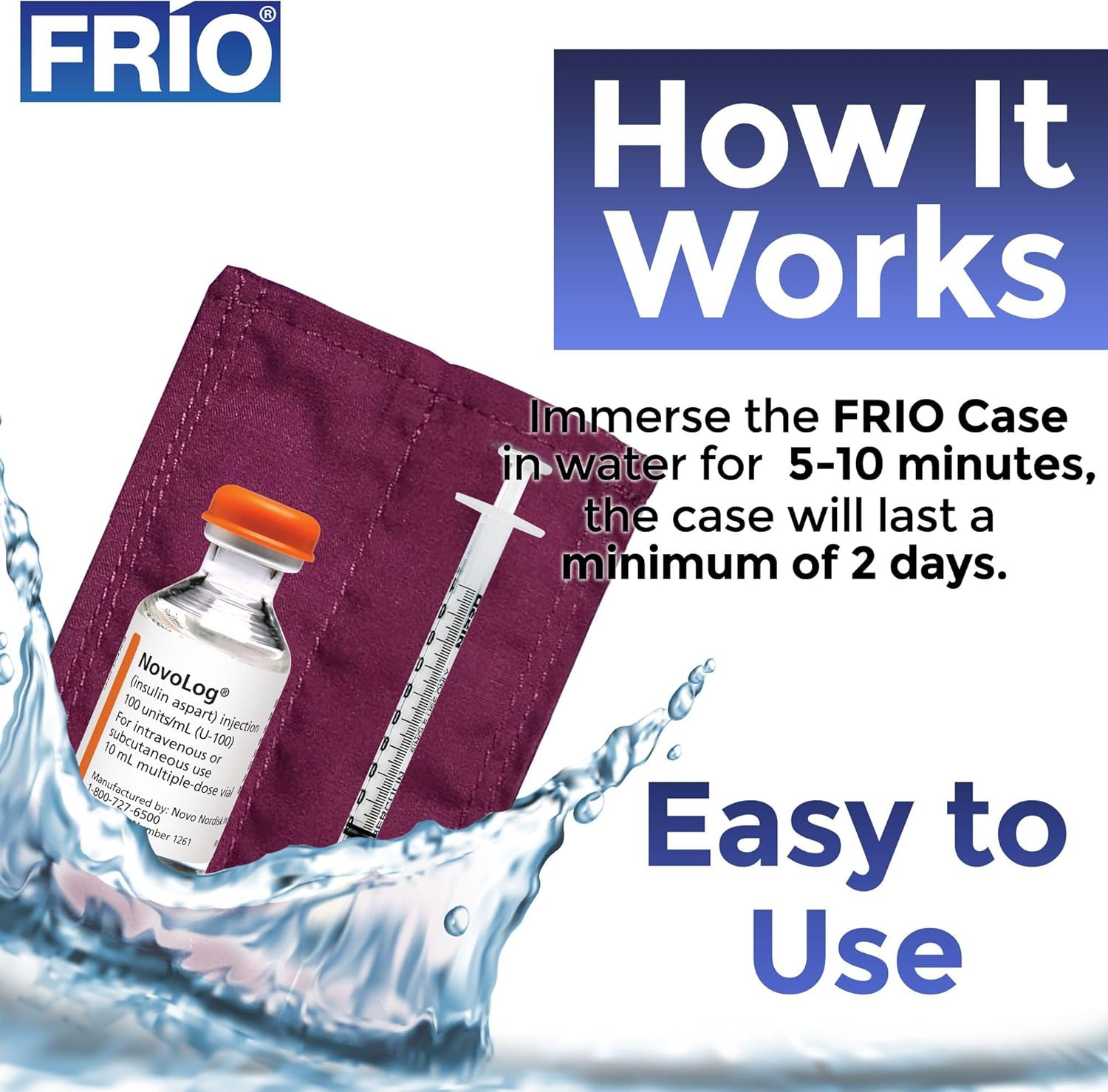 FRIO Cooling Wallet - Insulin Cooler for 45+ Hours of Stress Free on the Go - Re