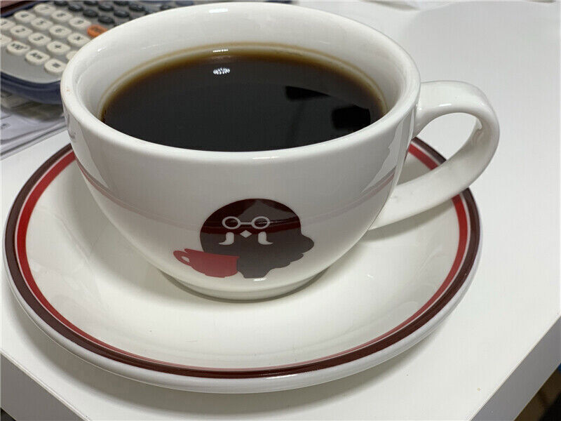 Animal Crossing Brewster Coffee Cup Saucer 330ml Ceramics Mug Game Gifts US ! !