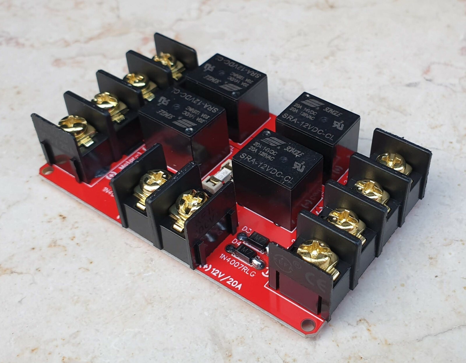 12V 20A Dual Channel Relay Module Solar PV Panel Sun Tracking Control Board DIY