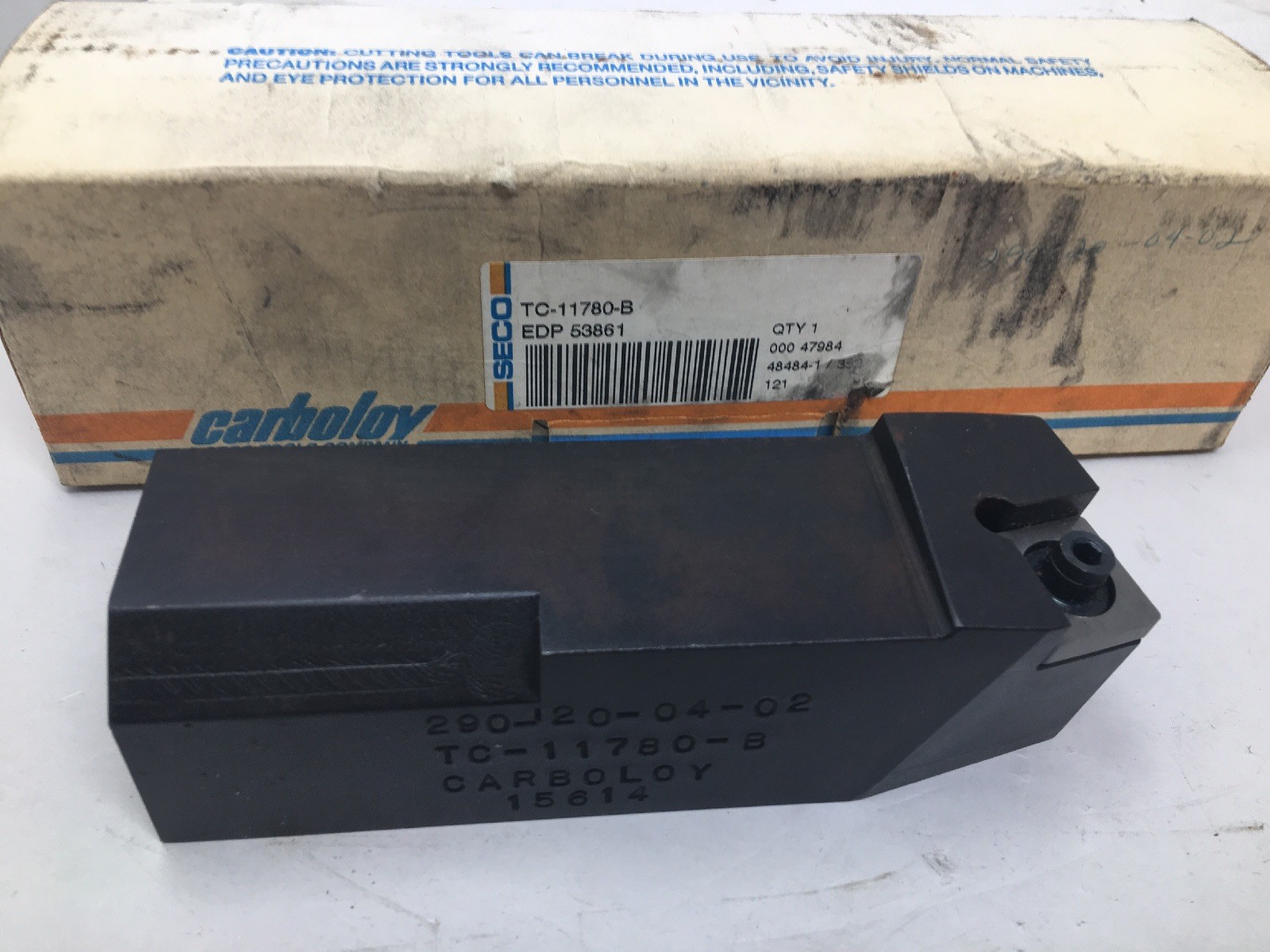 SECO Carboloy Indexable Lathe Toolholder Cutter, TC-11780-B, W/Insert, 1 1/2"