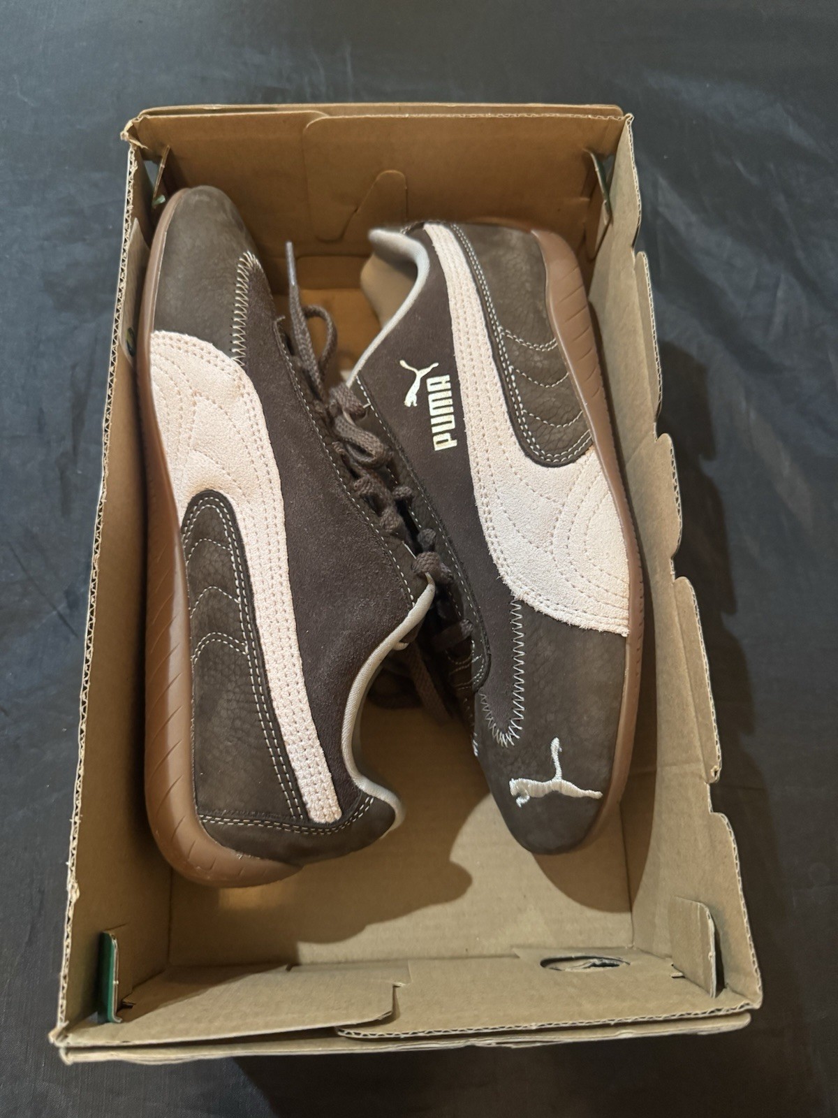 Puma Speedcat Wine Club Womens Sneakers Chocolate Jasmin Flower 402562_01 Sz 6.5