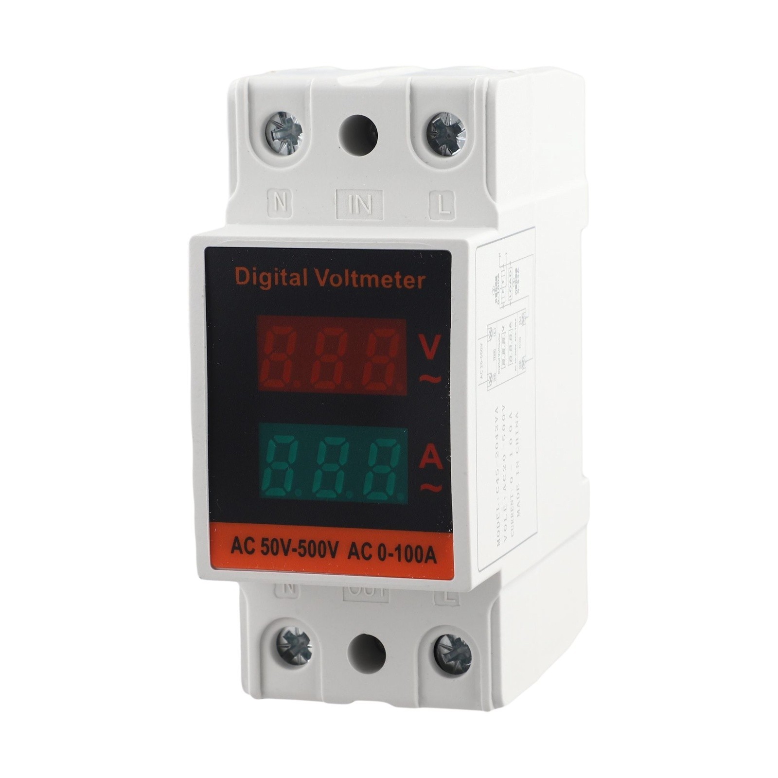 AC Voltage and for current Meter with Dual Display for Fast and Easy