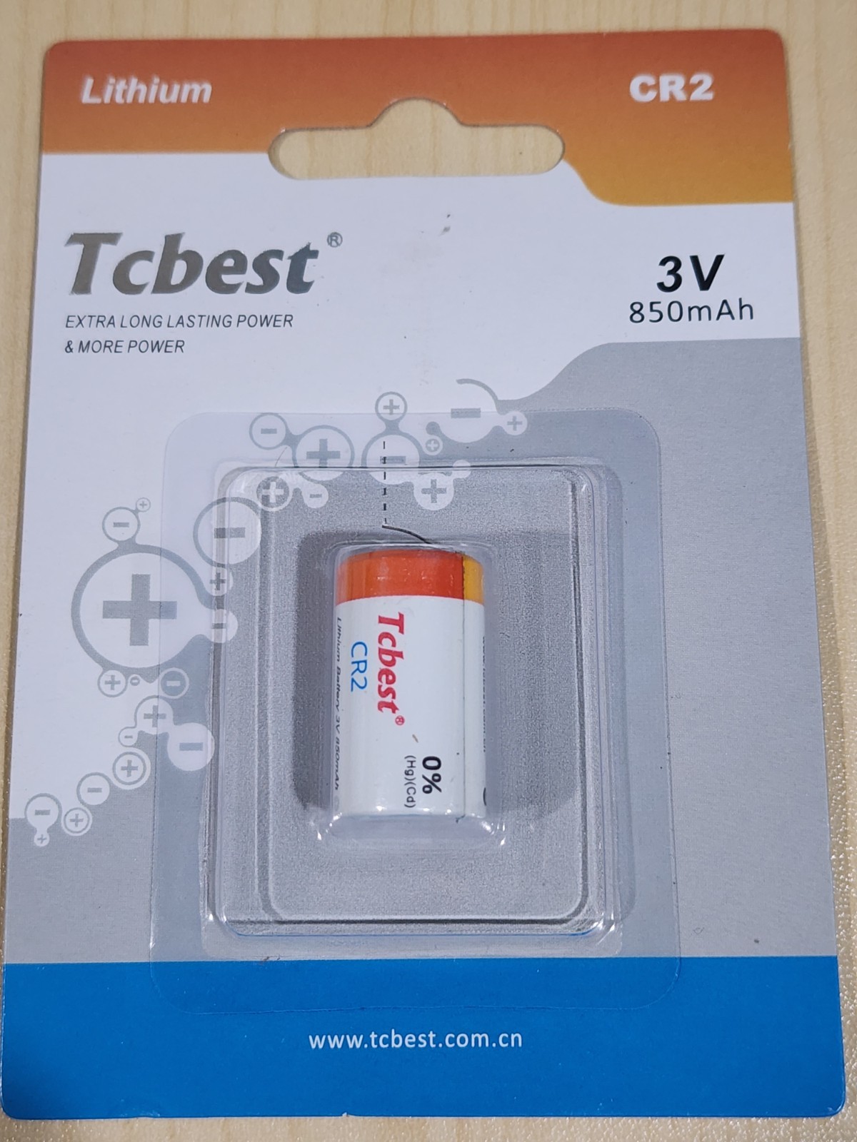 1 x New CR2 3v lithium battery 850mAh Tcbest extra long lasting power camera