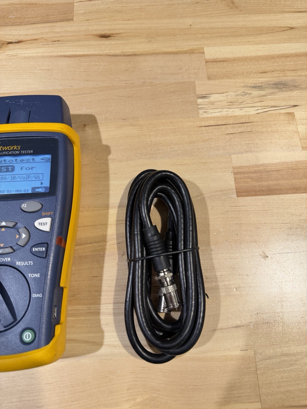 FLUKE NETWORKS CABLE IQ QUALIFICATION TESTER (TESTED) SHIPS FAST