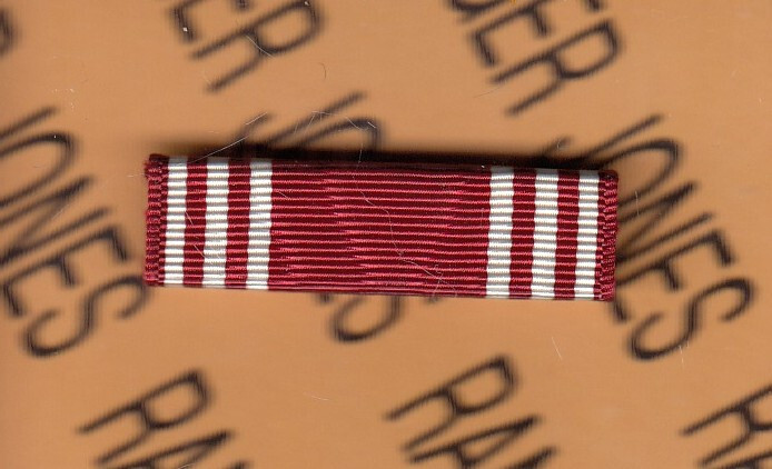 US Army Good Conduct AGCM Ribbon award citation