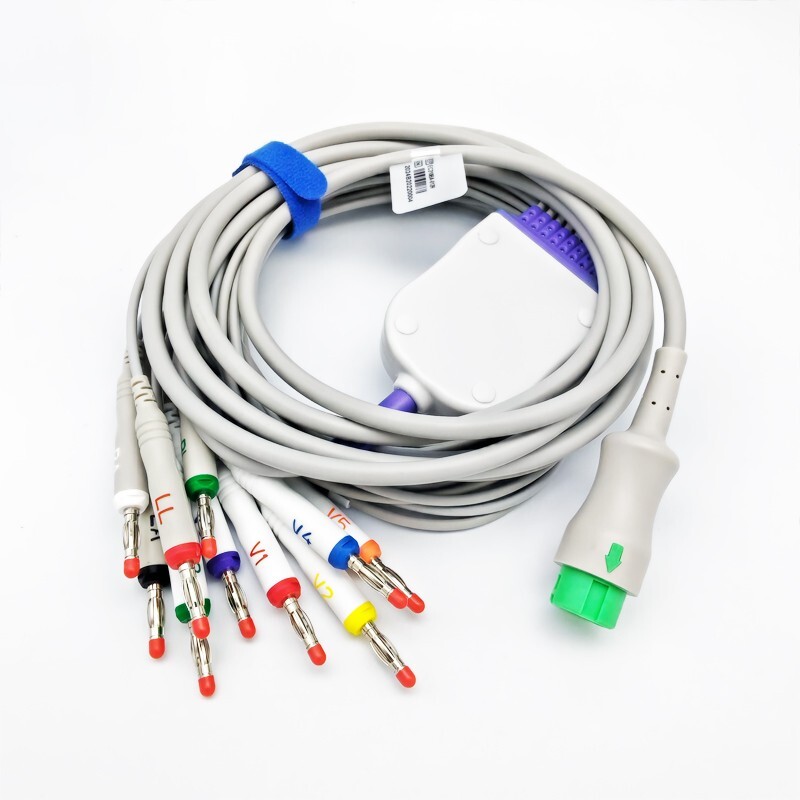 Direct-Connect EKG Leadwire Cable 10-Leads, Banana AHA, for Mindray Datascope