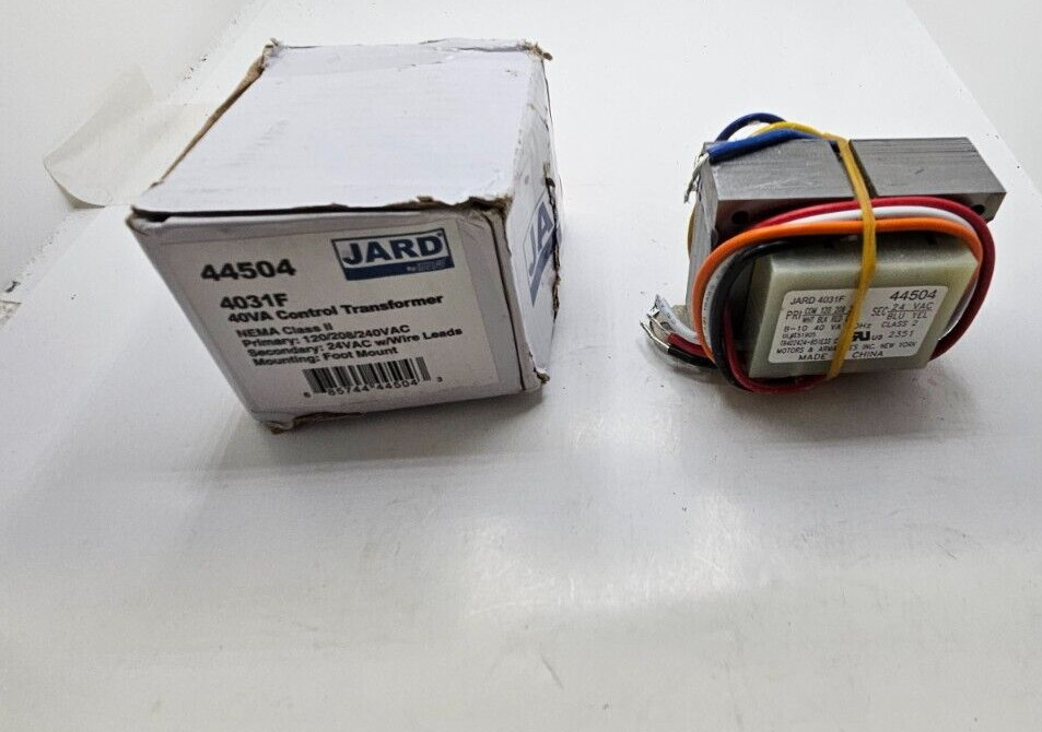 Jard 40VA Control Transformer 44504, 4031F NEMA Class II Foot Mount