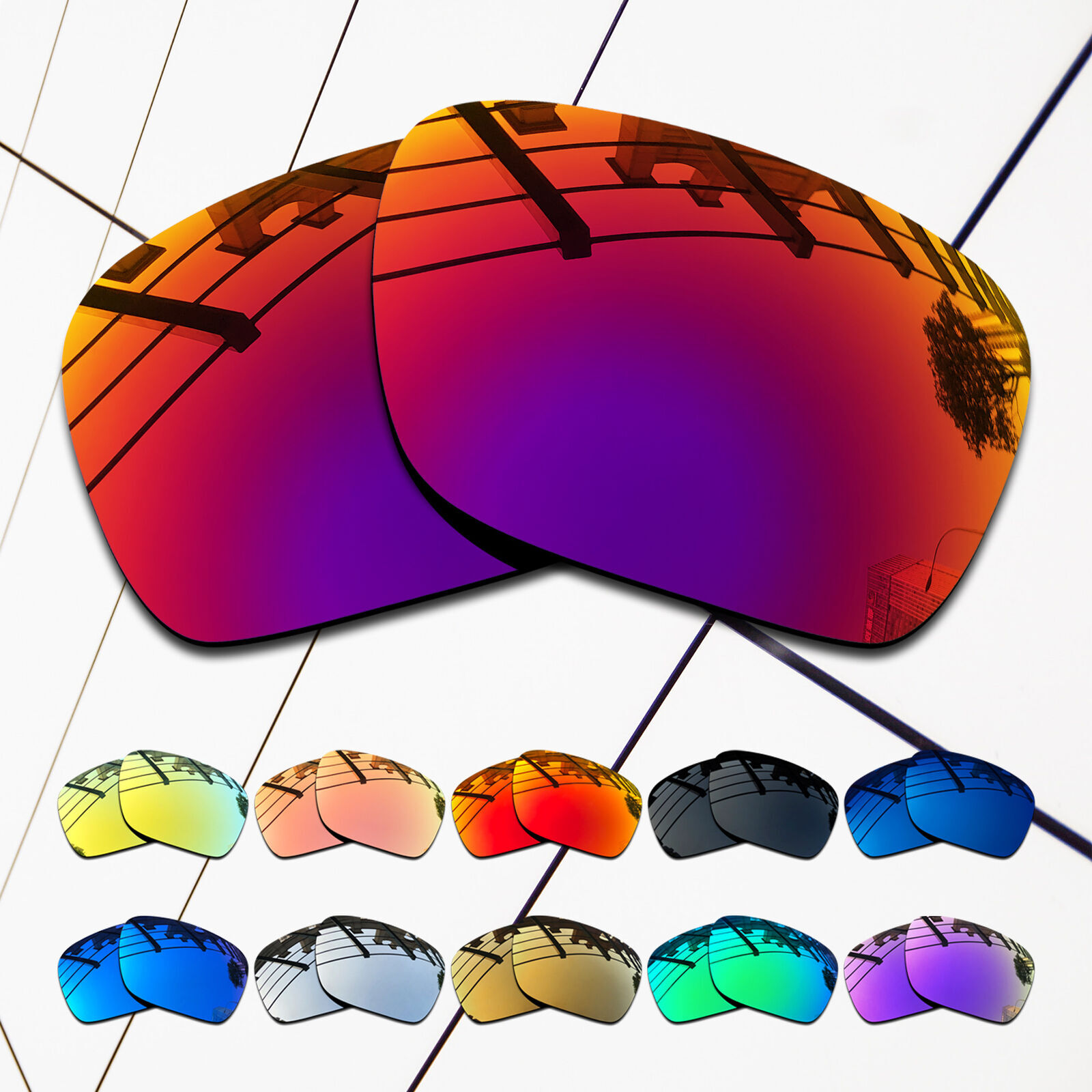 TRUE POLARIZED Replacement Lenses for-Maui Jim Big Wave MJ440 Multi-Color