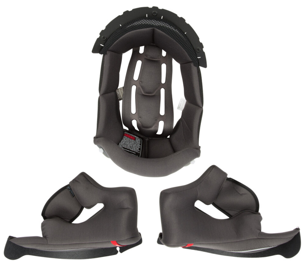 Scorpion EXO-T510 KwickWick Helmet Cheek Pad & Top Liner Set Black