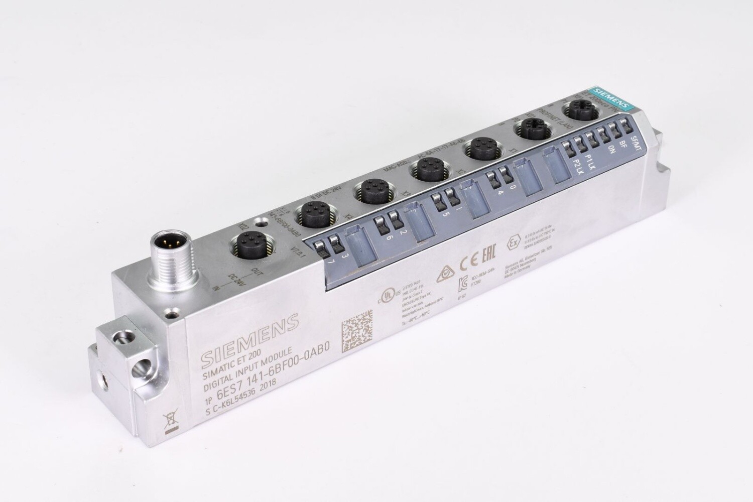 SIEMENS 6ES7 141-6BF00-0AB0, ET 200ECO PN, PLC extension module, E05
