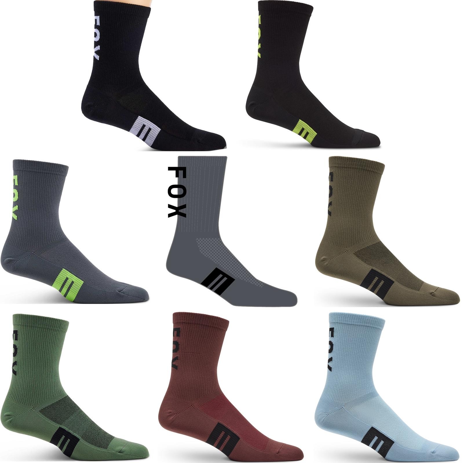 Fox Racing Flexair Merino 6" Socks - MTB Mountain Bike Enduro Downhill Cycling