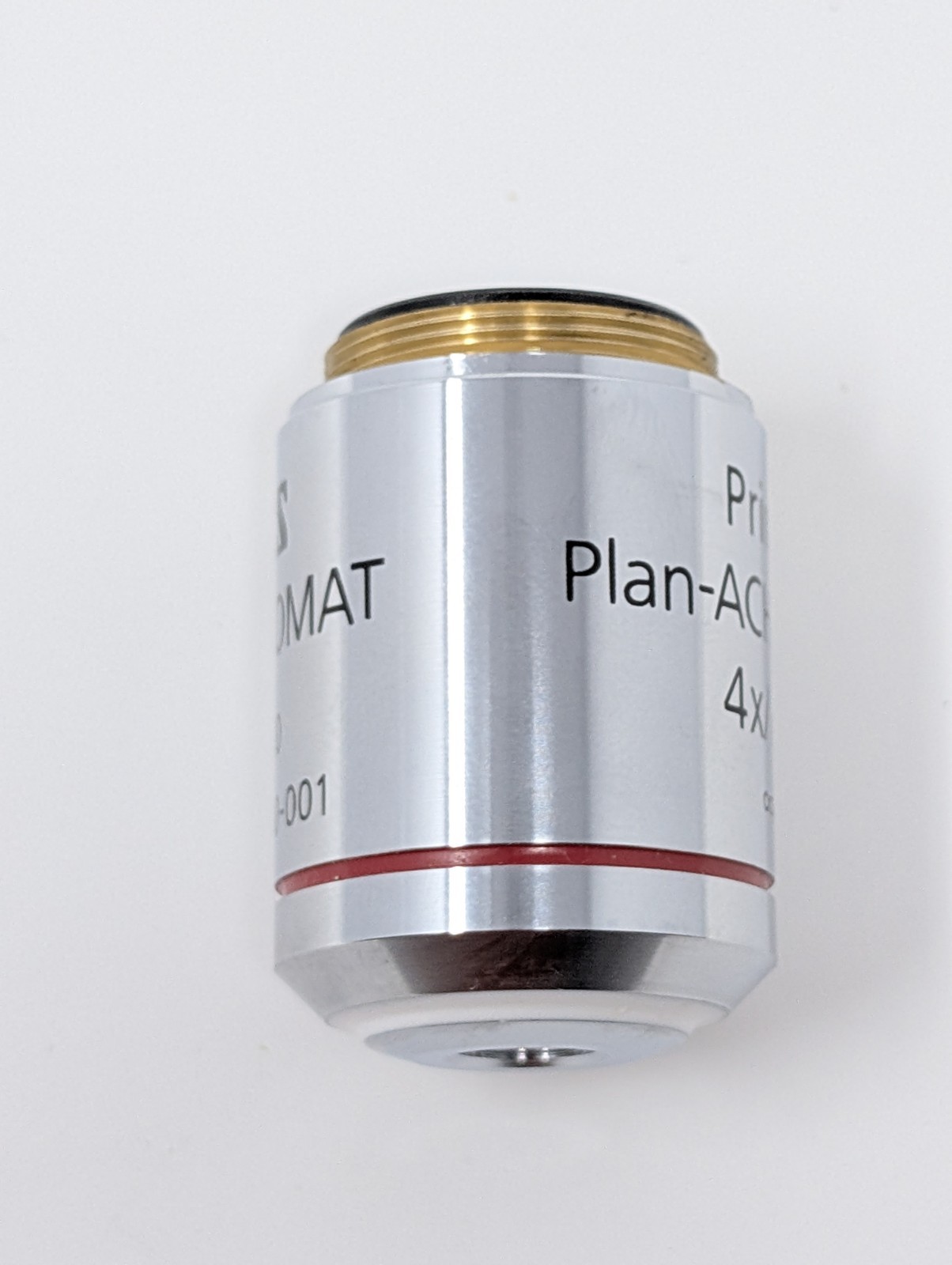 Zeiss Primo Plan-Achromat 4X/.10NA PH0 Phase Contrast Objective Microscope Lens