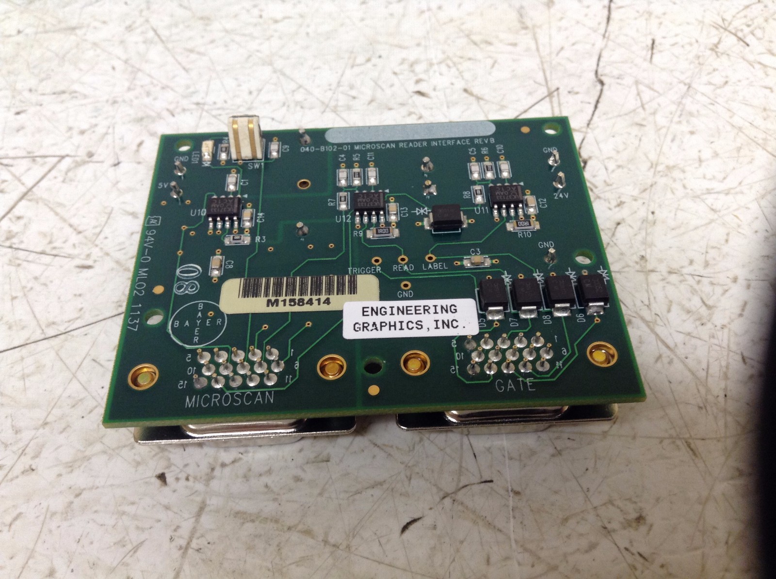 Engineering Graphics 040-B102-01 Rev. B Microscan Reader Interface 040B10201