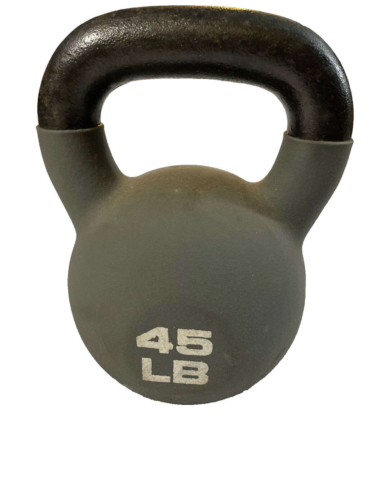 Cast Iron Kettlebell 45 lbs, Vinyl Coated, Fitness Gear, Single