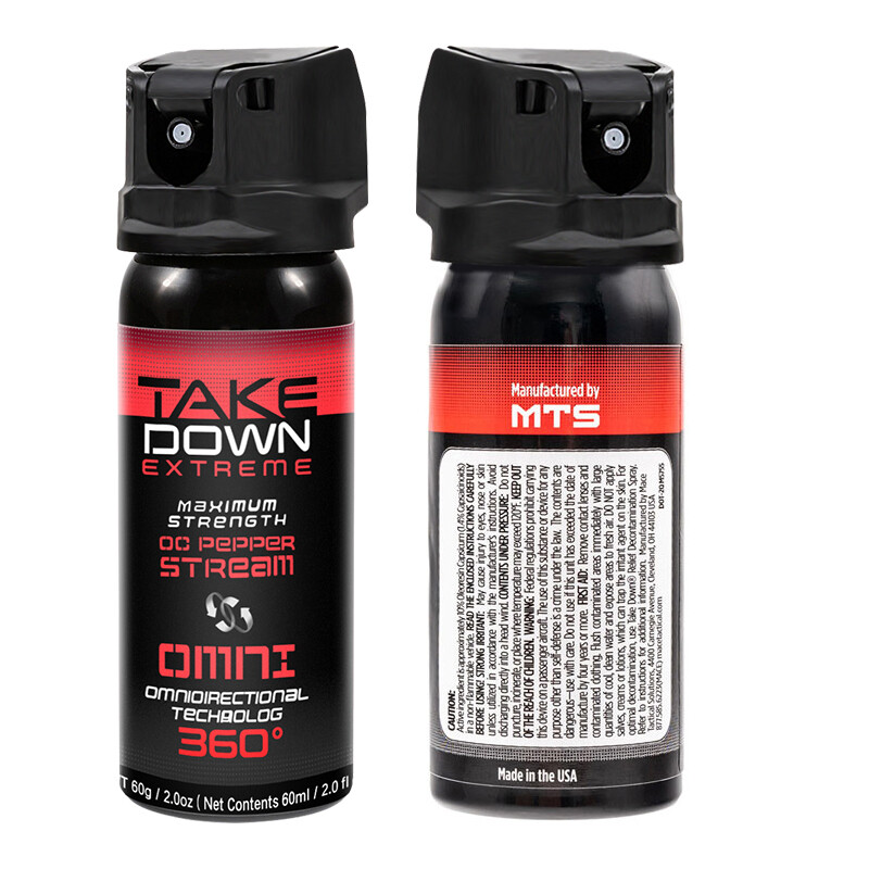 Mace Take Down Omni 360 Pepper Spray 60ml 2oz Self Defense Protection