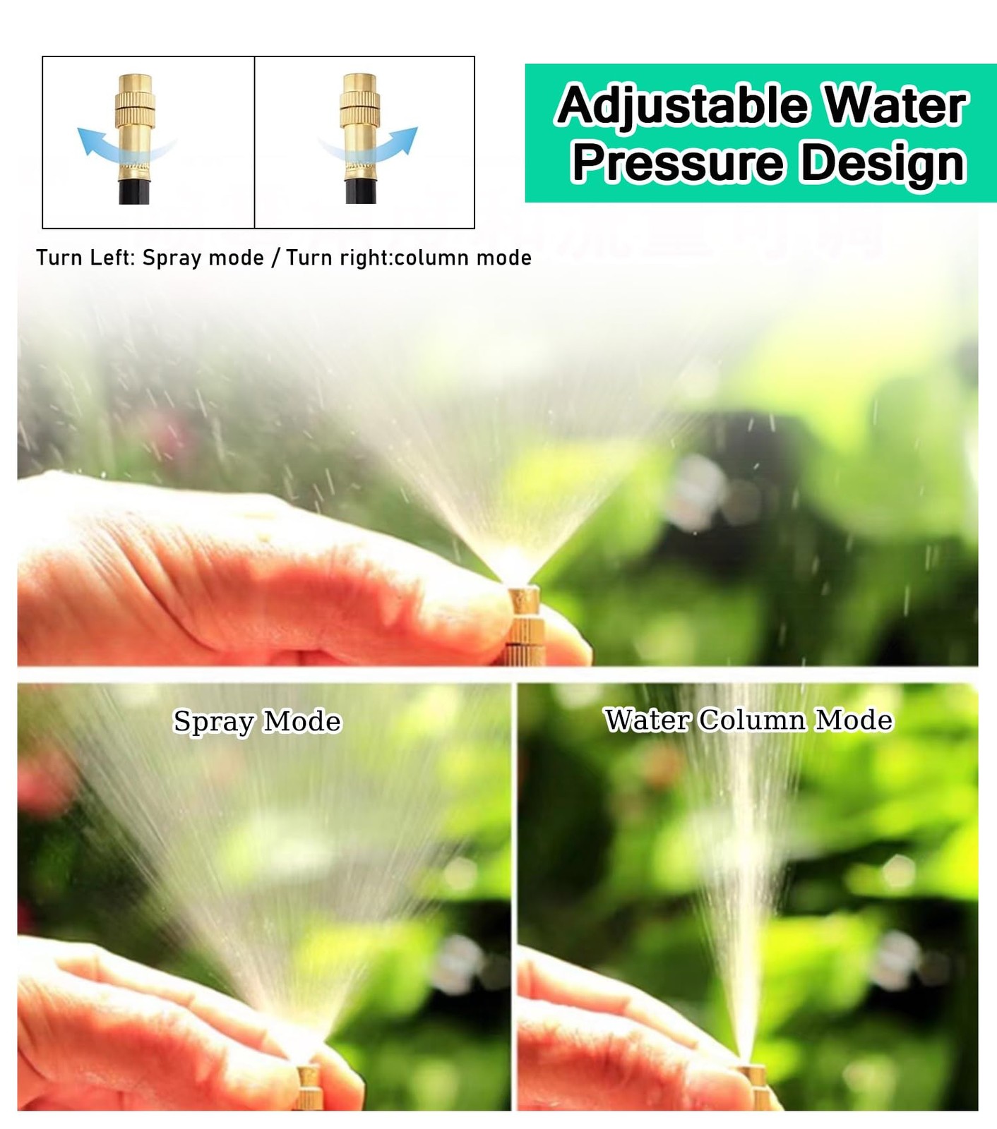 360° Adjustable Drip Irrigation System for Garden, 49FT Greenhouse