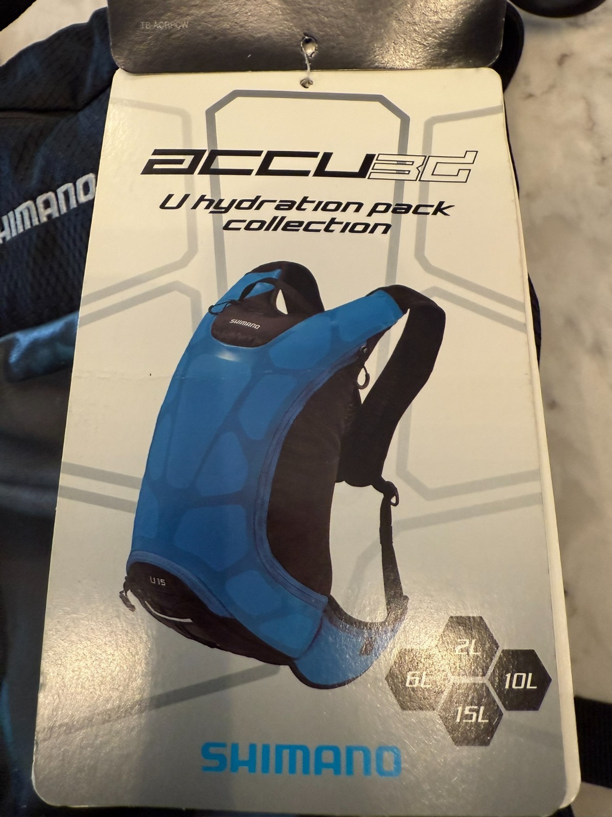 Shimano U15 Hydration Backpack 15-Liter Black-Gray-Yellow
