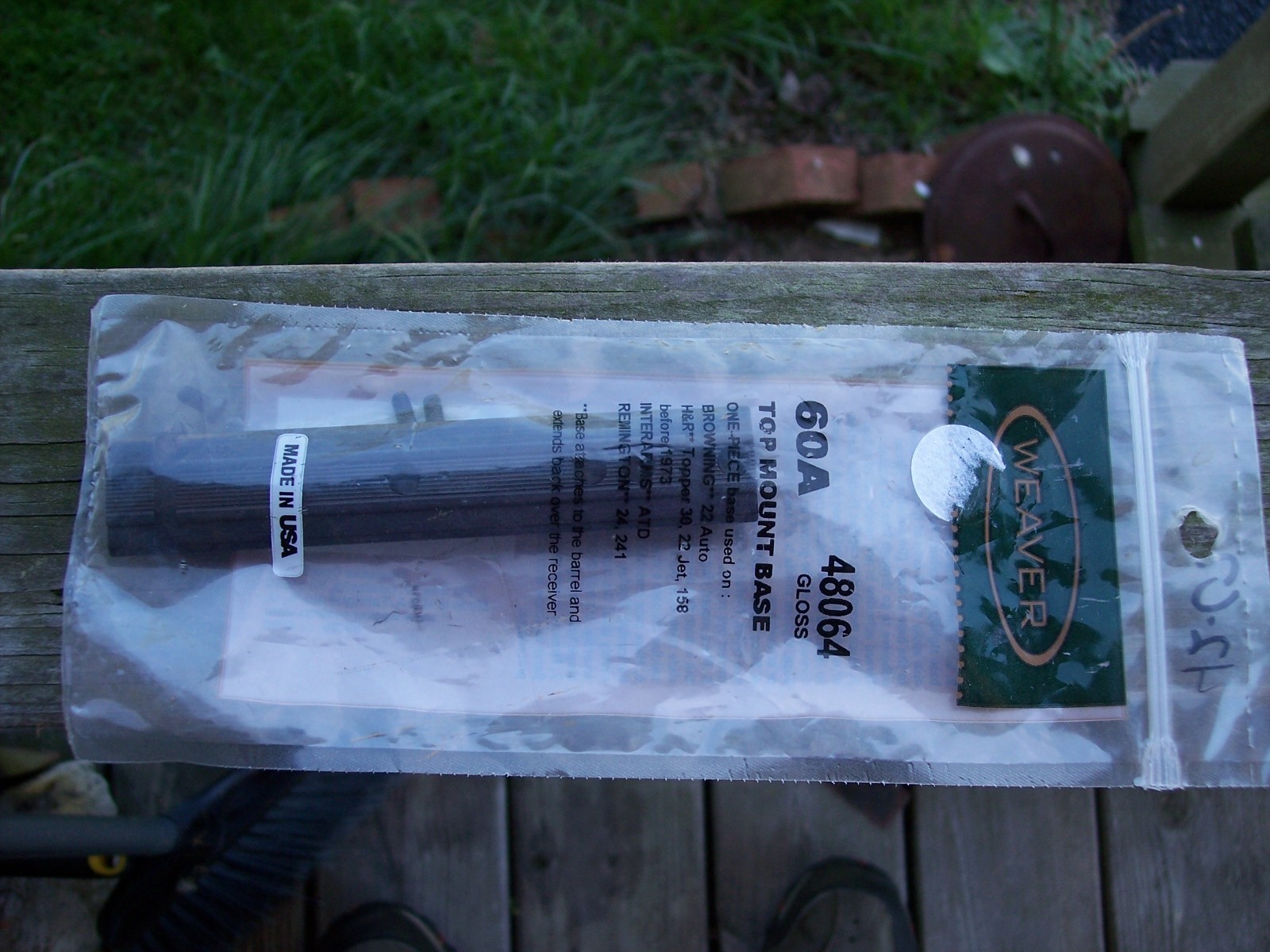 Browning 22 Take Down Scope Base *Weaver* 22 Browning NOS