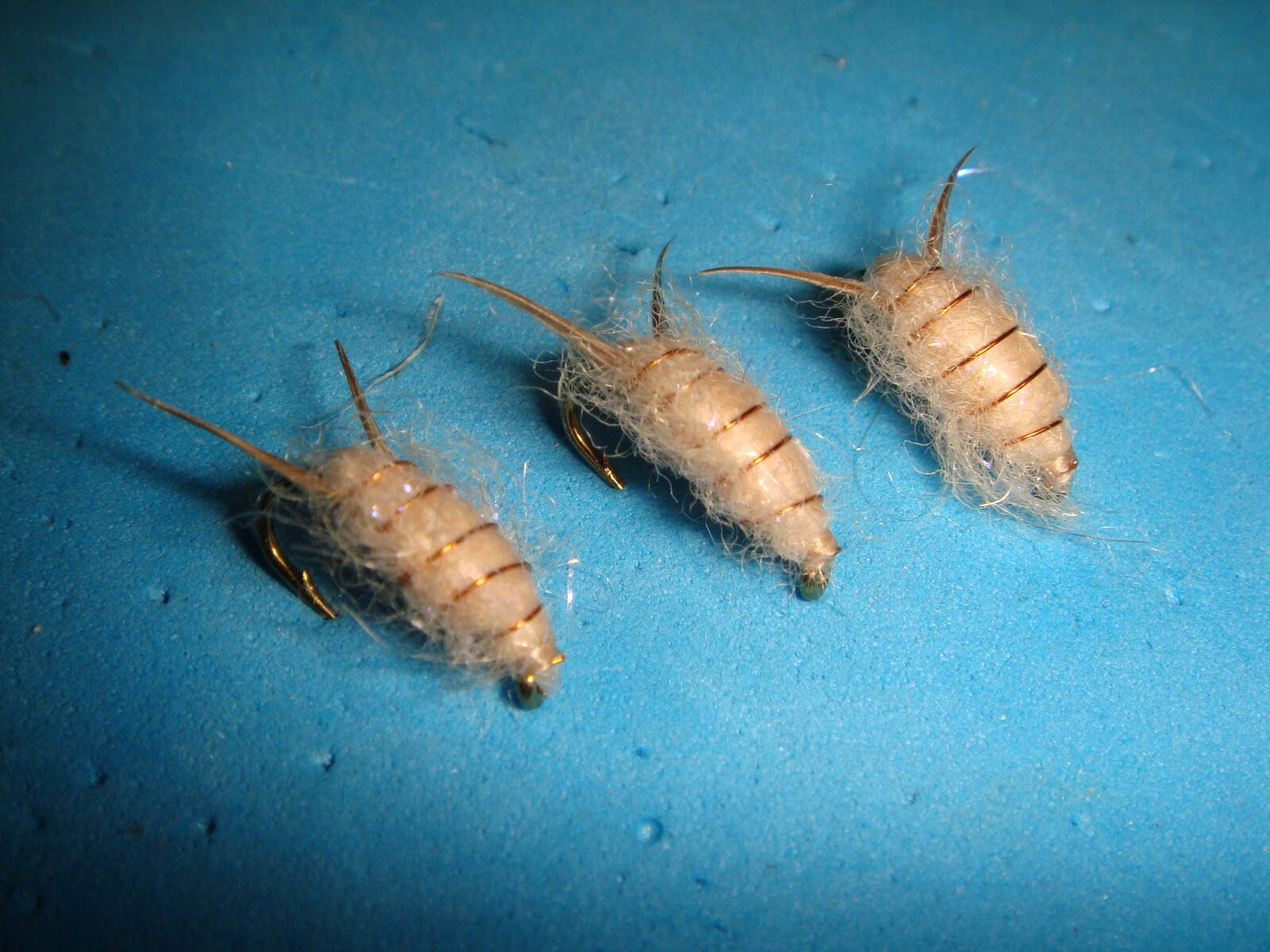 FLY FISHING FLIES - Tan BIOT SOWBUG Size #14 (6 pcs)