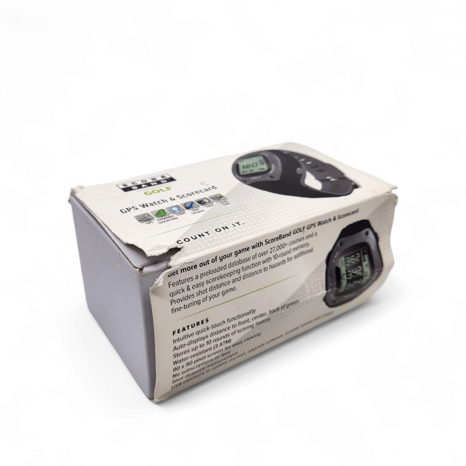 ScoreBand GOLF - GPS Watch & Scorecard Easy Software Upgrades USED Golf Tech