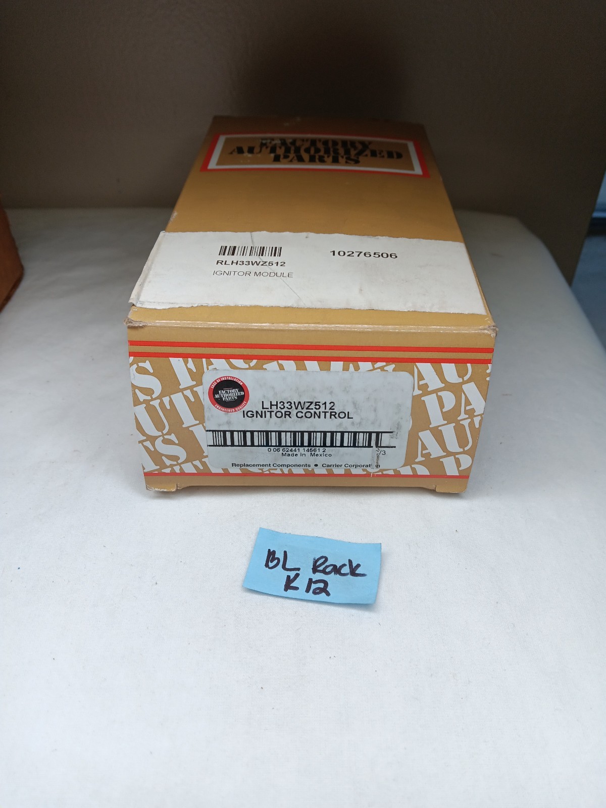 Carrier Bryant Payne Furnace Control Board LH33WZ512 New-Old Stock