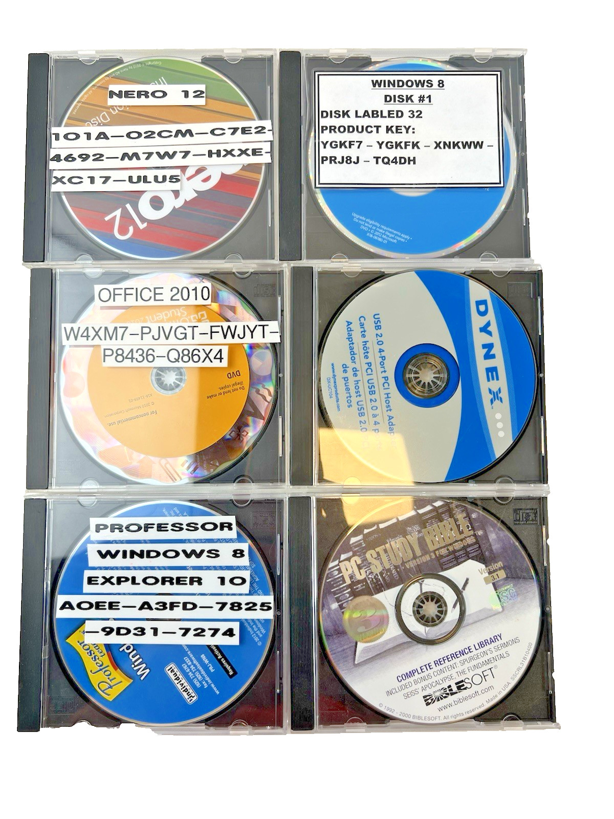 Vintage Authentic Microsoft Programs / PC Software w. codes!