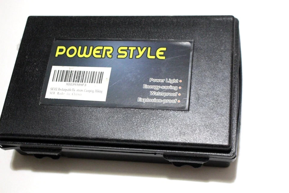 POWER STYLE SKNSL RECHARGEABLE FLASHLIGHT WATERPROOF IN CASE