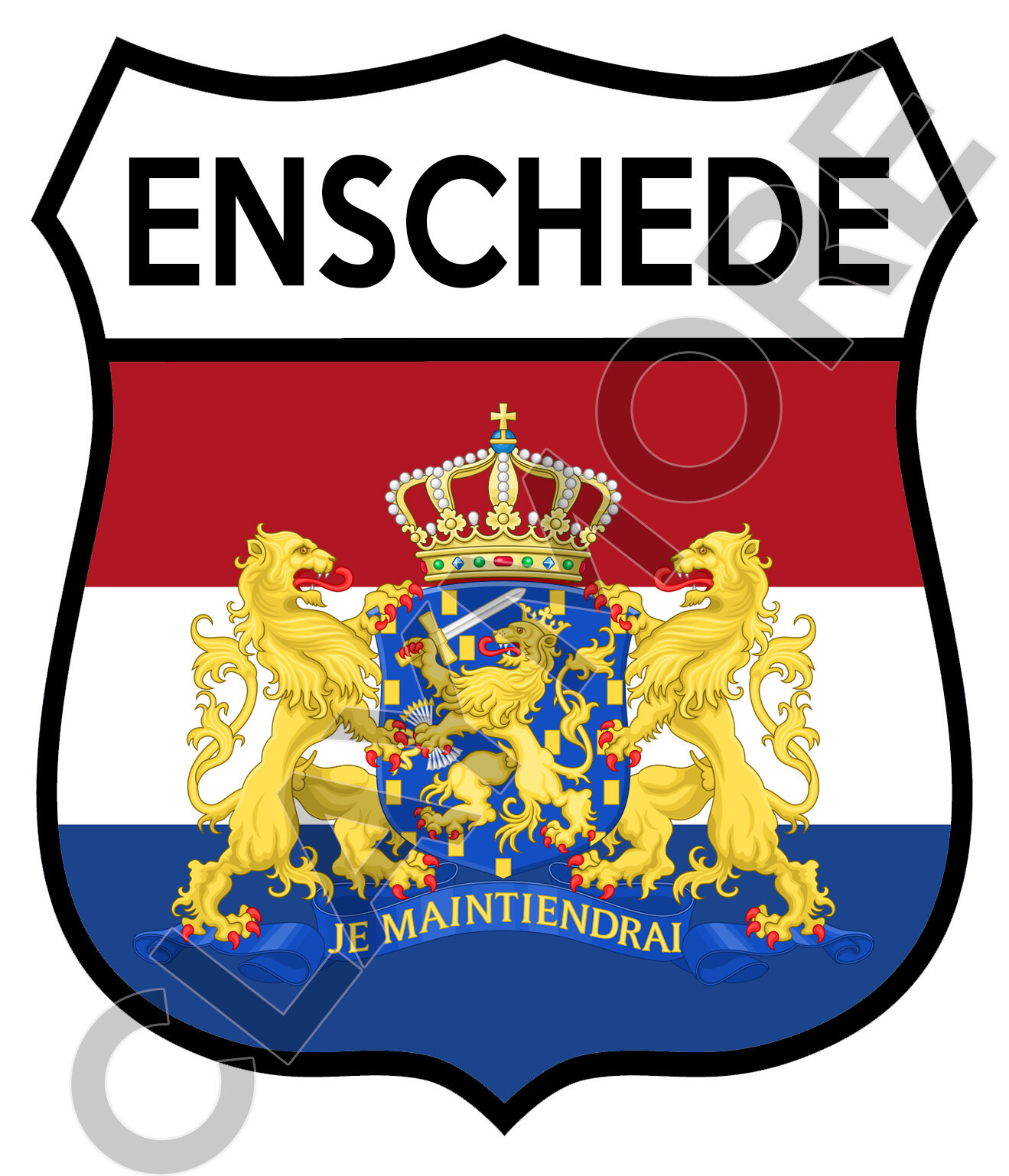 ENSCHEDE HOLLAND NETHERLANDS car sticker camper van Motorcycle truck