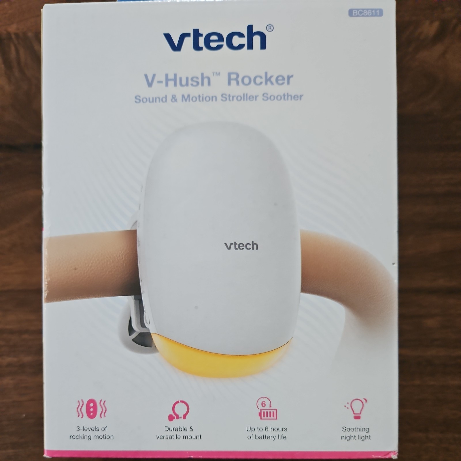 VTech V-Hush Rocker Sound Motion Stroller Soother Works For Cribs As Well