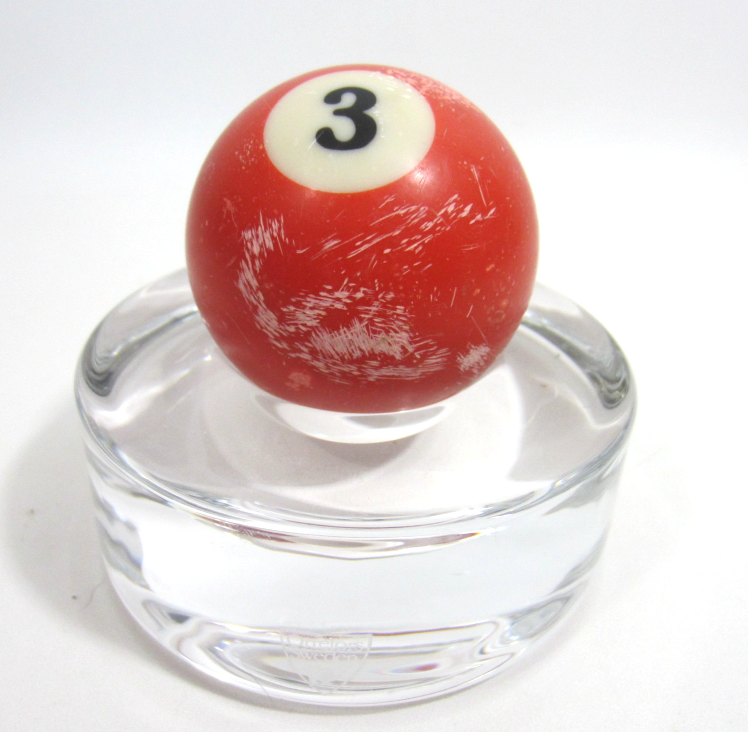 Vintage 2 1/4" Billiard Ball #1 Red Solid Pool Ball Replacement Lost Single
