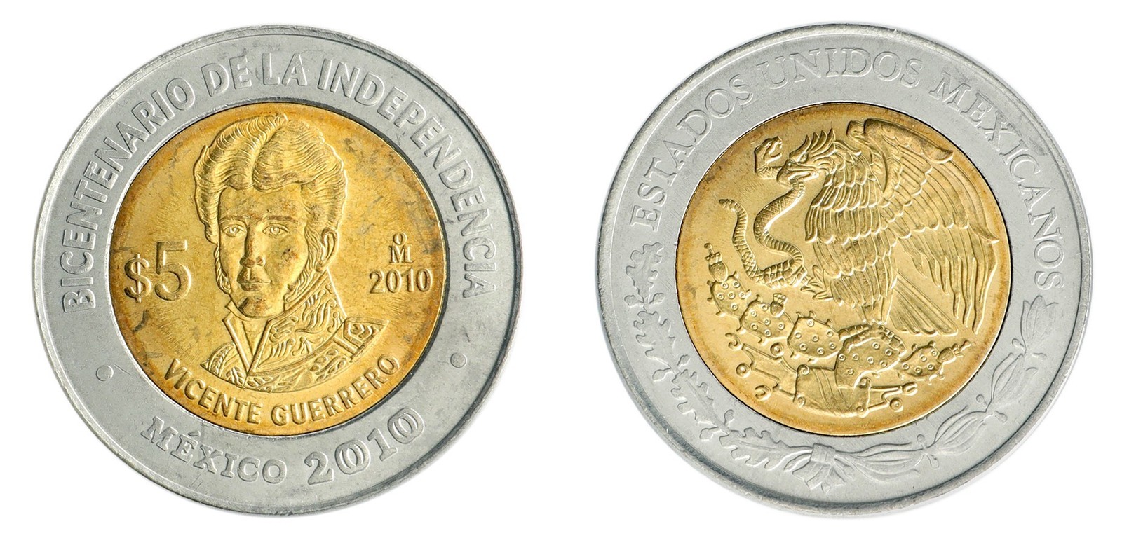 Mexico 5 Pesos, 2010, KM #925, Mint, Commemorative