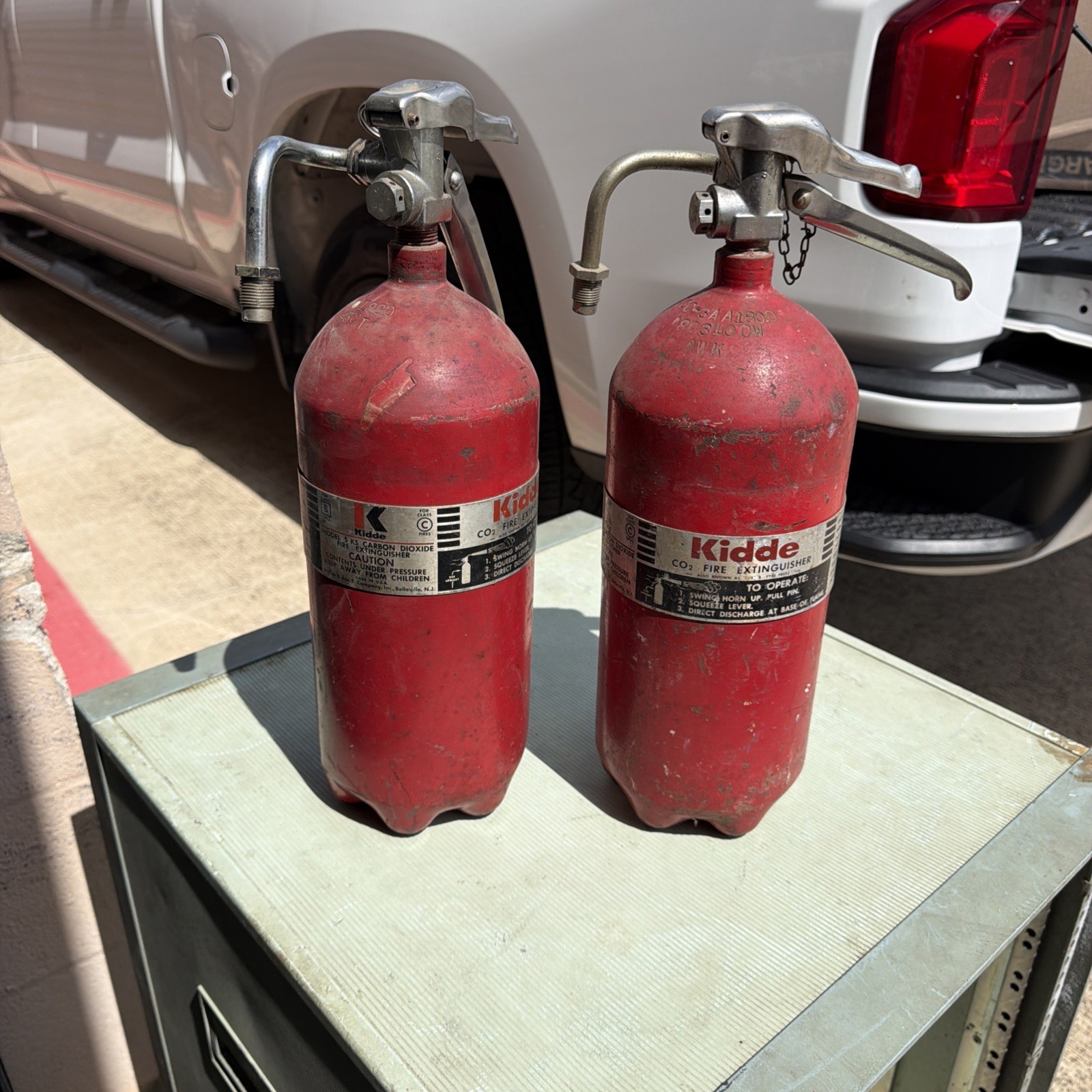 Vtg Kidde  5 KS CO2 Carbon Dioxide Fire Extinguisher ICC- 3A A1800 FULL
