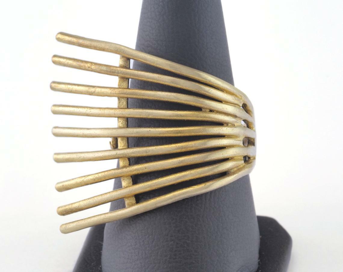 Adjustable Ring Raw brass (19mm 9US inner size - Adjustable ) OZ2738