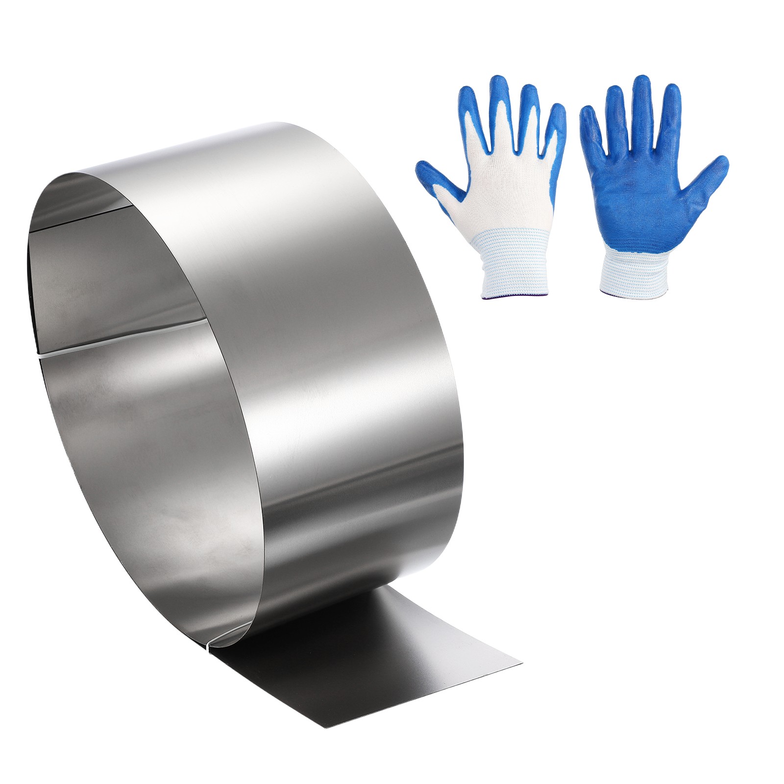 5.9in x 3.3ft Stainless Steel Flashing Roll, 0.4mm Metal Roof Panels