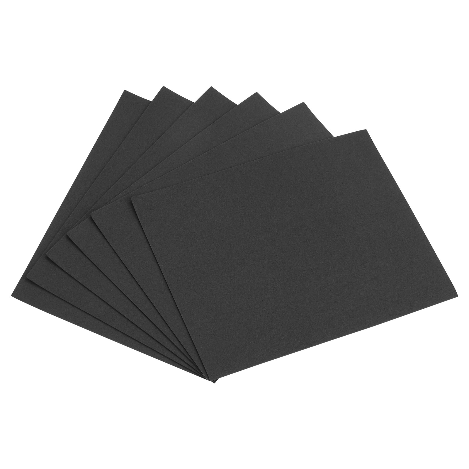 6Pcs Black EVA Foam Sheets 11 x 8 inch 1.7mm T for Crafts DIY Projects