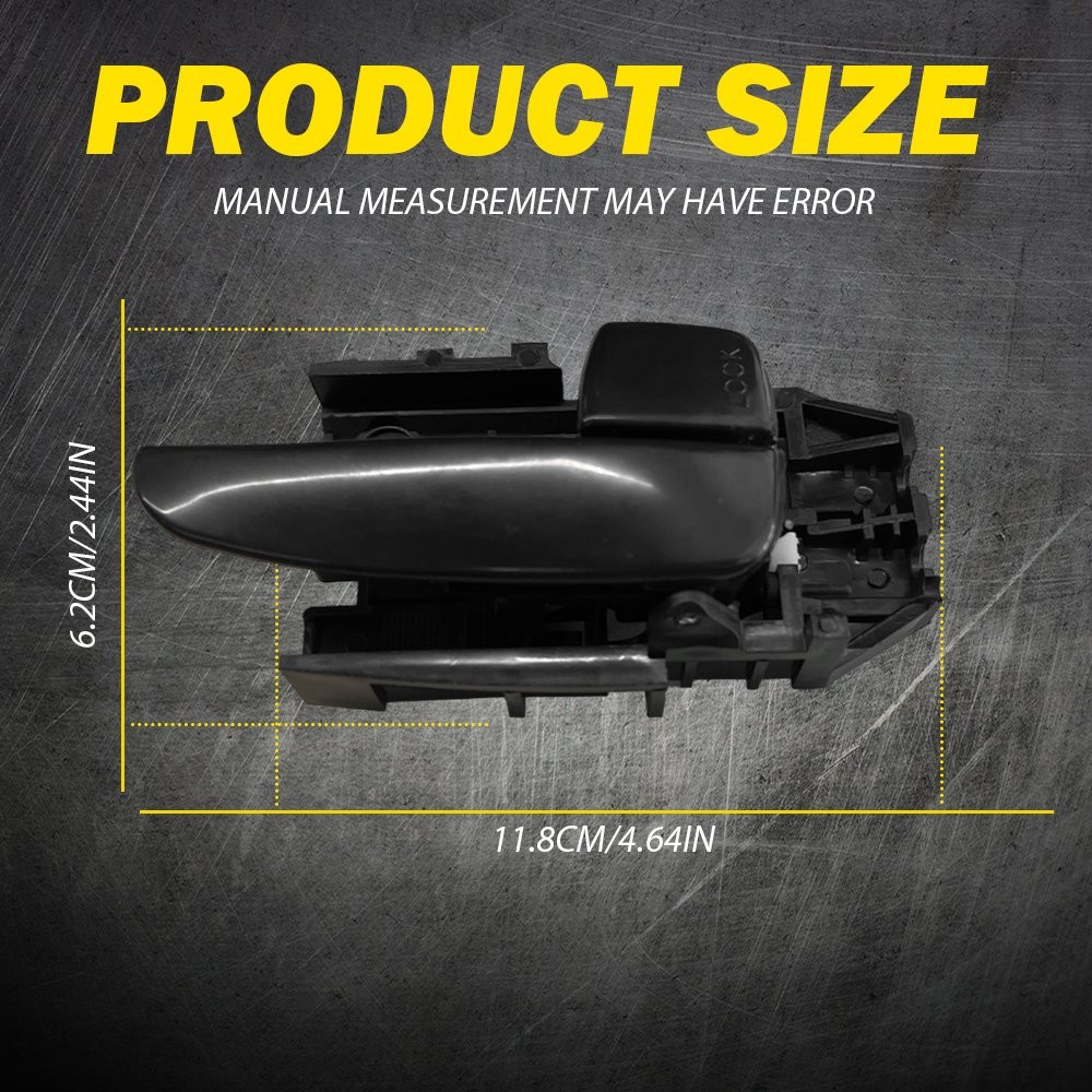 Interior Inside Door Handle Black Front Left&Right Side fit Hyundai Elantra EXD