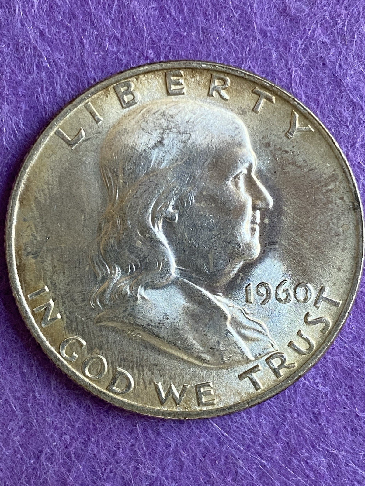 1960-D Franklin Half Dollar UNC