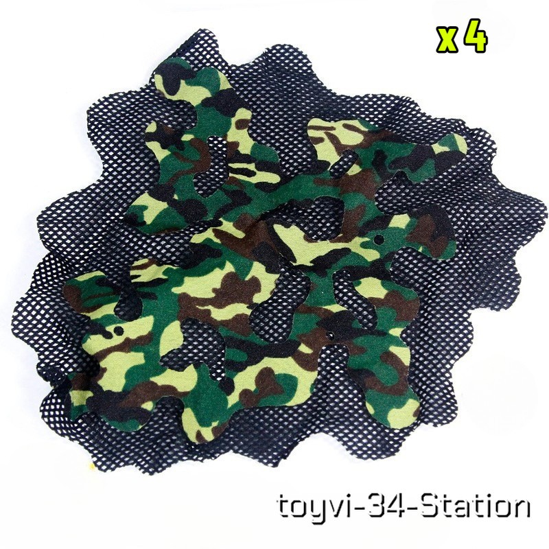 4 x Mega Bloks Halo Camouflage Cloth Building Accessories Scene Decor Parts