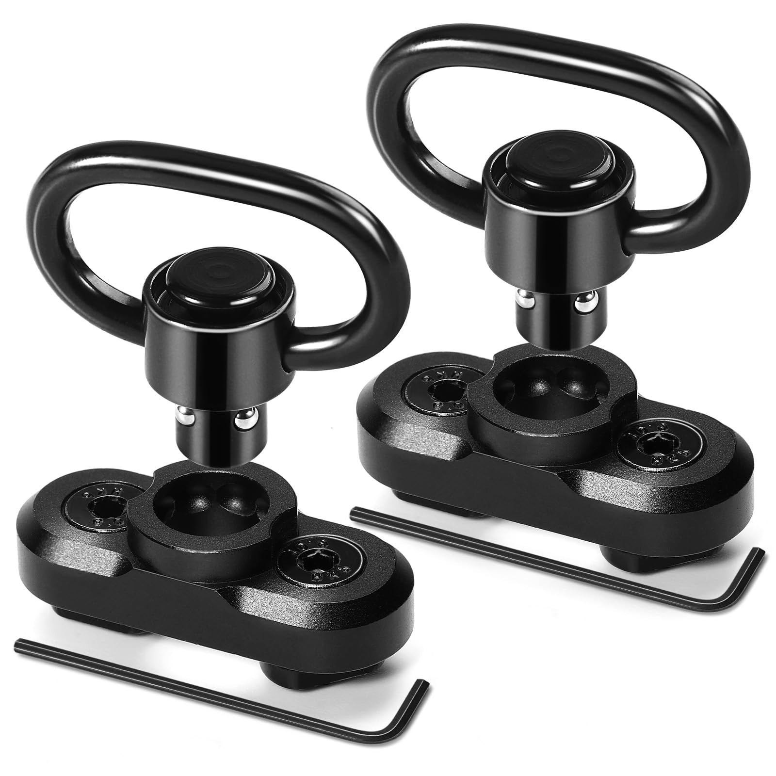Bontok Sling Swiels Mount Set, 1.25 Inch Metal Sling Mount Attachments Set fo...