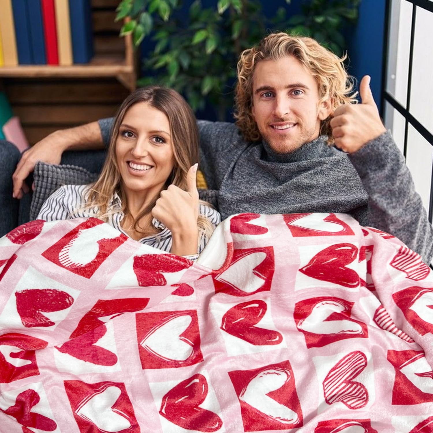 Valentines Day Throw Blanket 60 x 50 Inches,Valentines Throw Blanket for Couc...