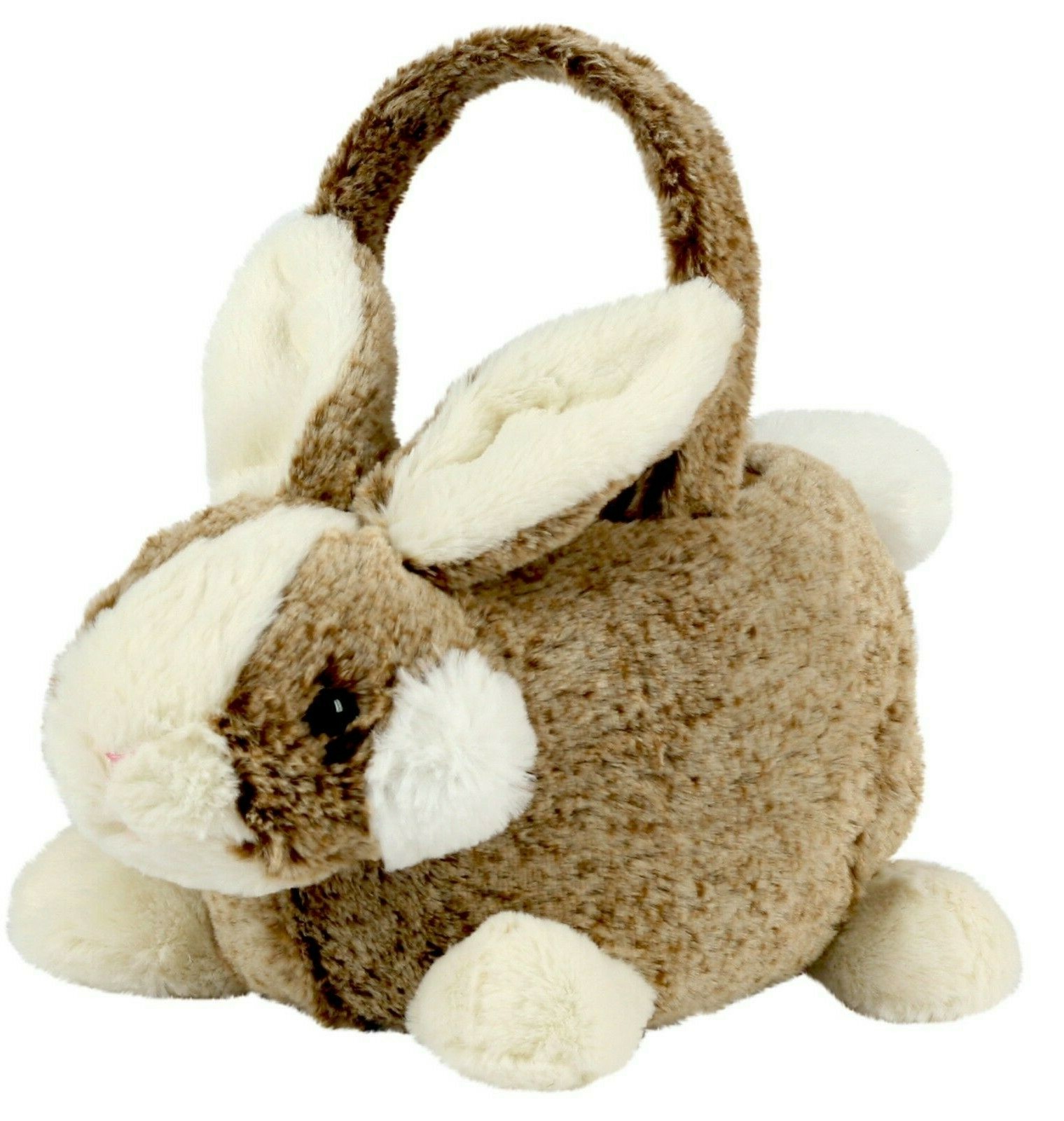 12" Plush Easter Bunny Basket Multi-purpose Decorative Basket