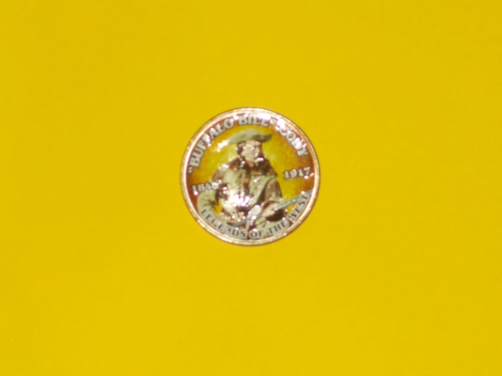 Colorized Kennedy Half Dollar - Legends of the West - Buffalo Bill Cody K667