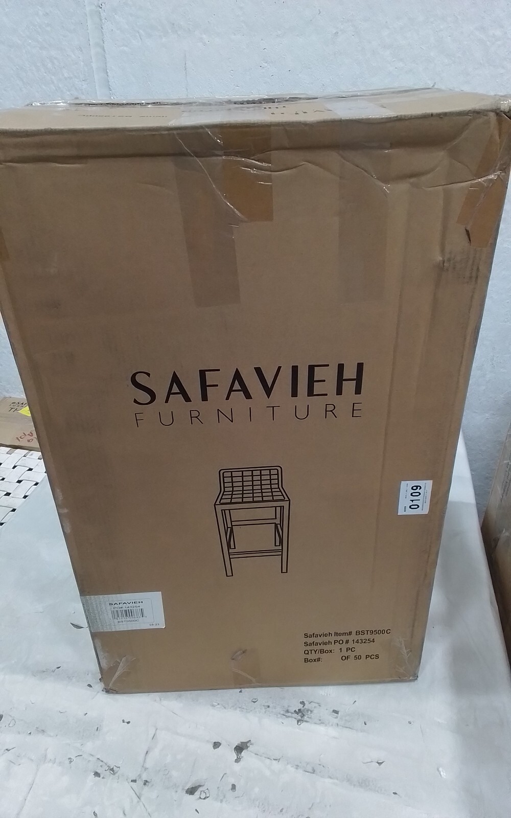 Safavieh SAITO LOWBACK CANE CNTR STOOL, Reduced Price 2172754528 BST9500C
