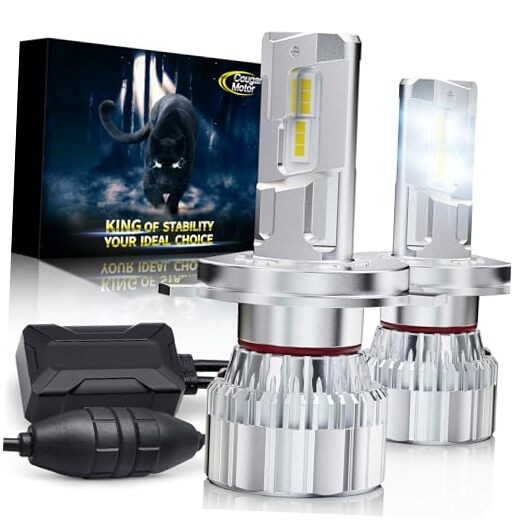 Bulb, 9003/Fog Bulbs 6500K Cool White with Cooling Fan Off-Road Use or Fog H4