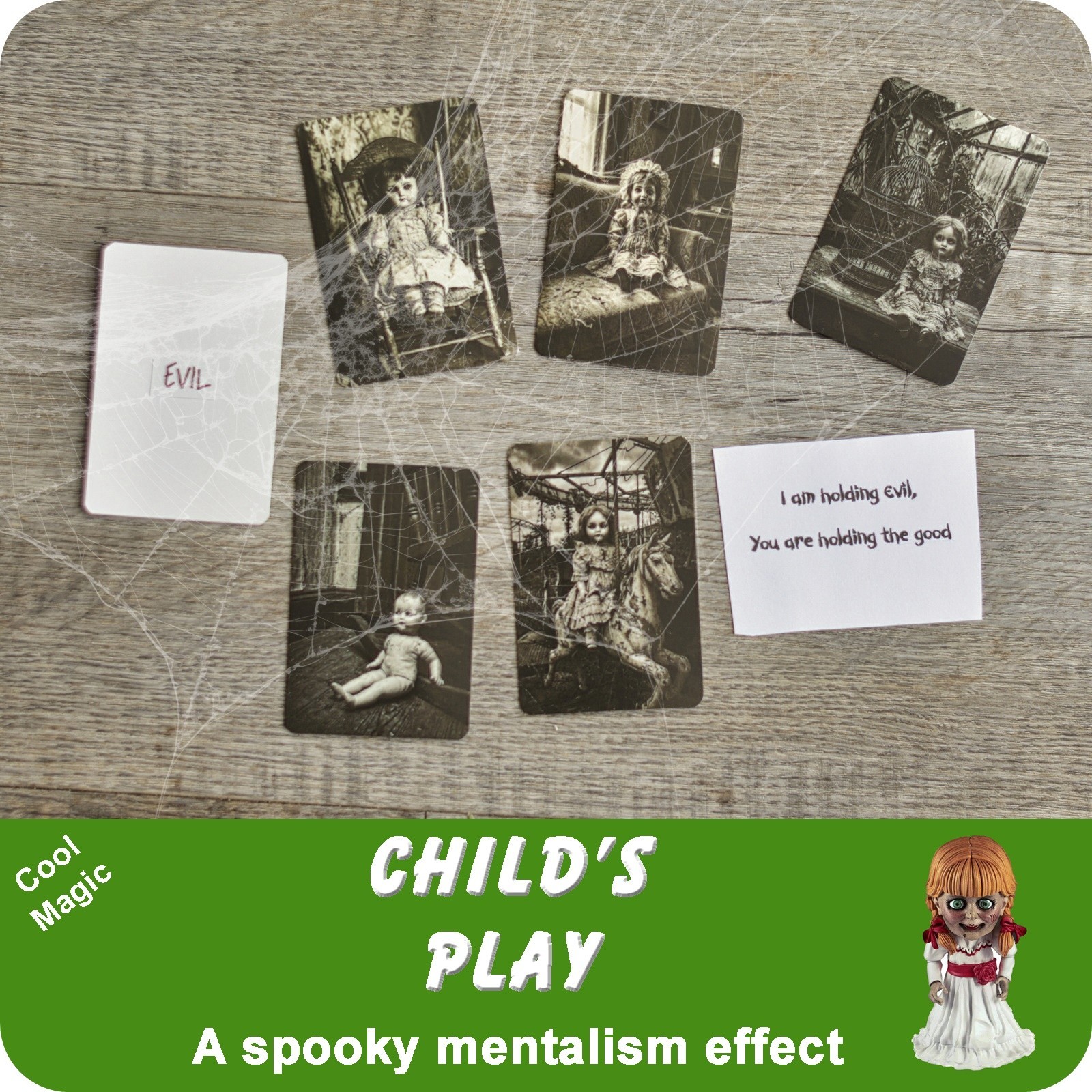 Child's Play Mentalism Bizarre Magic Card Trick Easy Beginners